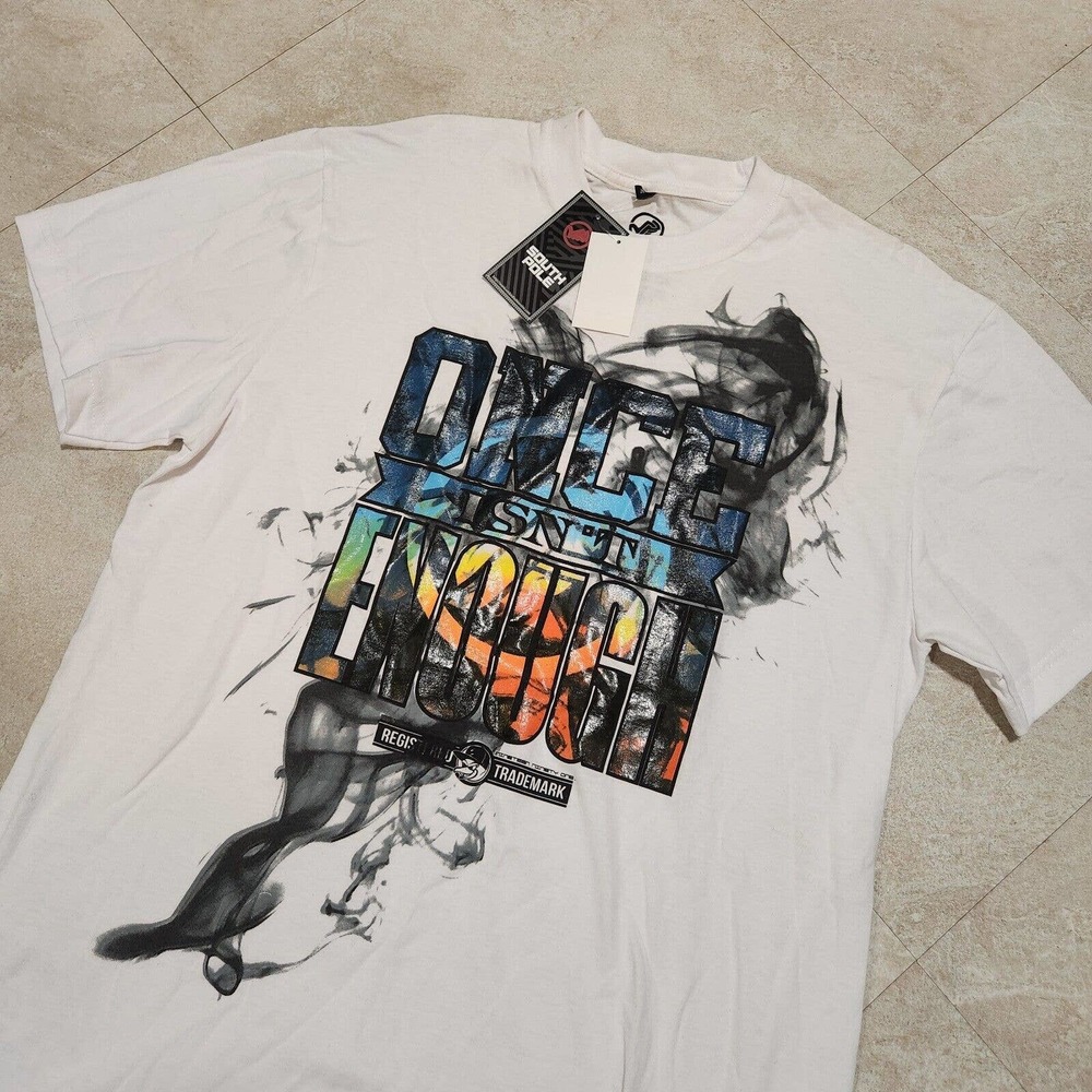 SouthPole Mens XL Once Isnt Enough Graphic Tee‎ T Shirt NWT Streetwear READ